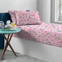 Jogo de cama infantil solteiro estampa desenhada de malha algodão Jogo de cama infantil solteiro estampa desenhada de malha algodão