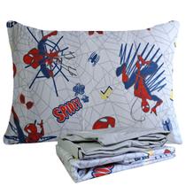 Jogo de Cama Infantil Spider Man 100% Algodão Solteiro Estampado 3 Peças Lepper