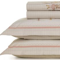 Jogo de Cama Infantil Tamanho Casal Karsten Percal 200 Fios 100% Algodão Dobra Feita Estampado Kids