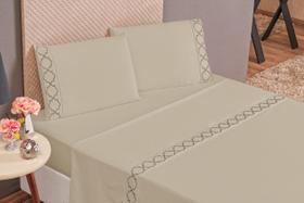 Jogo de Cama Infinity Casal 04 Peças Micro Percal 400 Fios Jogo de Cama Infinity Casal 04 Peças Micro Percal 400 Fios