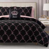 Jogo de Cama Juicy Couture Queen 8 Peças com Edredom Jogo de Cama Juicy Couture Queen 8 Peças com Edredom