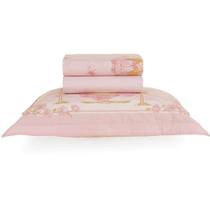 Jogo de Cama Karsten Amora 200 Fios 3 Peças Solteiro Rosa Jogo de Cama Karsten Amora 200 Fios 3 Peças Solteiro Rosa