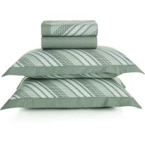 Jogo de Cama Karsten Becker 200 Fios 4 Peças King Verde