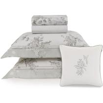 Jogo de Cama Karsten Brenda 200 Fios 5 Peças Queen Branco Jogo de Cama Karsten Brenda 200 Fios 5 Peças Queen Branco