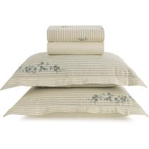 Jogo de Cama Karsten Elise Linho 4 Peças Casal Off White Jogo de Cama Karsten Elise Linho 4 Peças Casal Off White