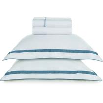 Jogo de Cama Karsten Lara 300 Fios Egpt 4 Peças Queen Branco