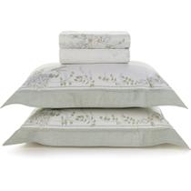Jogo de Cama Karsten Laura 300 Fios 4 Peças King Branco Jogo de Cama Karsten Laura 300 Fios 4 Peças King Branco