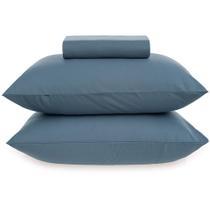 Jogo de Cama Karsten Matiza 160 Fios 3 Peças Queen Azul Jogo de Cama Karsten Matiza 160 Fios 3 Peças Queen Azul