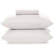 Jogo de Cama Karsten Matiza 160 Fios 3 Peças Queen Branco