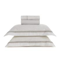 Jogo de Cama Karsten Melania Estampado 300 Fios Cetim King Jogo de Cama Karsten Melania Estampado 300 Fios Cetim King