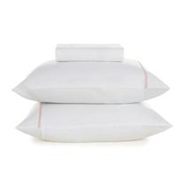 Jogo de Cama Karsten Noah 160 Fios Percal King Cor:Cinza Lunar/Branco Jogo de Cama Karsten Noah 160 Fios Percal King Cor:Cinza Lunar/Branco