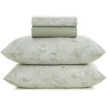 Jogo de Cama Karsten Rebeca 160 Fios 4 Peças Casal Verde