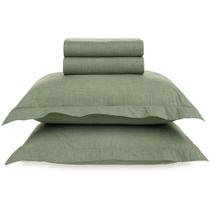 Jogo de Cama Karsten Tesso Confec 4 Peças Queen Verde Jogo de Cama Karsten Tesso Confec 4 Peças Queen Verde