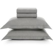 Jogo de Cama Karsten Tesso Confection 4 Peças Queen Cinza Jogo de Cama Karsten Tesso Confection 4 Peças Queen Cinza