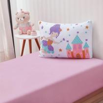 Jogo De Cama Kids Solteiro Infantil Malha 88x188x25cm Fada Jogo De Cama Kids Solteiro Infantil Malha 88x188x25cm Fada