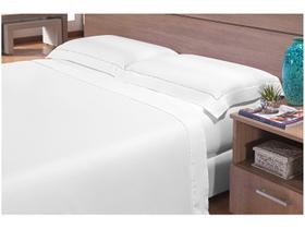 Jogo de Cama King 100% Algodão 300 Fios - Camesa Neo Branco 4 Peças Jogo de Cama King 100% Algodão 300 Fios - Camesa Neo Branco 4 Peças