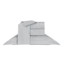 Jogo de cama king 1000 fios deluxe hotel - cinza