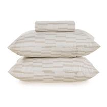 Jogo de Cama King 150 fios 3 Peças Estampado - Karsten Jogo de Cama King 150 fios 3 Peças Estampado - Karsten
