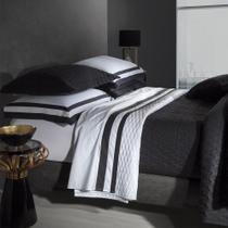 Jogo de Cama King 200 Fios Naturalle Fashion Double Preto