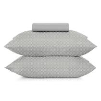 Jogo de Cama King 3 Peças Altenburg Toque Acetinado Slim Zinc Cinza Jogo de Cama King 3 Peças Altenburg Toque Acetinado Slim Zinc Cinza