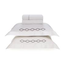 Jogo de Cama King 300 fios Bordado Franco - Karsten
