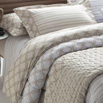 Jogo de cama king 300 fios sorrento - NATURALLE