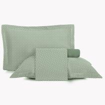 Jogo de Cama King 4 peças Altenburg Toque Acetinado Slim Verde