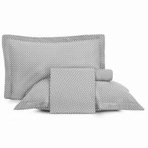 Jogo de Cama King 4 Peças Altenburg Toque Acetinado Slim Zinc Cinza