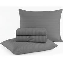 Jogo de Cama King 4 peças Micropercal Acetinado Bf Colchões Jogo de Cama King 4 peças Micropercal Acetinado Bf Colchões