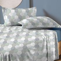 Jogo de Cama King 4 Peças Toque Acetinado Circuito Jogo de Cama King 4 Peças Toque Acetinado Circuito