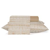 Jogo de Cama King Asteca Crystal 4 Peças 100% Algodão Teka Jogo de Cama King Asteca Crystal 4 Peças 100% Algodão Teka