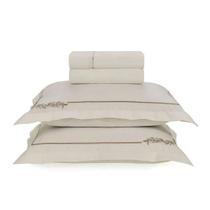 Jogo de Cama King Bordado 200 Fios Percal Blenda- Karsten Jogo de Cama King Bordado 200 Fios Percal Blenda- Karsten