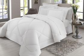 Jogo de cama king branco c/aba 200f 2,90mx2,50m