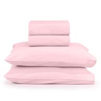 Jogo de cama king casual color - rosa claro