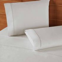 Jogo de Cama King Classic 400 Fios 3 Peças Branco Premium