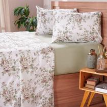 Jogo de Cama King Cotton Touch 4 Peças 193x203x40cm