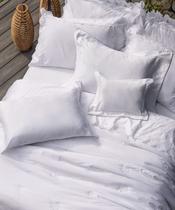 Jogo de Cama King Diamante Branco Percal 400 Fios Marken Fassi Jogo de Cama King Diamante Branco Percal 400 Fios Marken Fassi