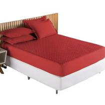 Jogo De Cama King Kit Capa Matelado Acolchoado Elástico