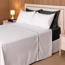 Jogo de cama king micropercal 200 fios 4 peças Jogo de cama king micropercal 200 fios 4 peças
