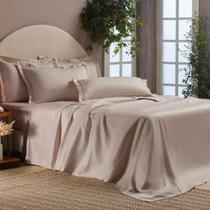 Jogo de Cama King Percal 1000 Fios Acetinado Liso Millenium Appel 6pçs