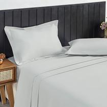 Jogo de Cama King Percal 200 Fios 100% Algodão 4 Peças Siena