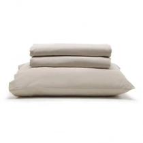Jogo de Cama King Prata 100% Algodão 150 Fios Santista Bege Jogo de Cama King Prata 100% Algodão 150 Fios Santista Bege