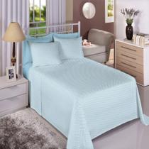 Jogo de Cama King Premium Linea 180 Fios Chevron Azul (2 Lençois + 2 Fronha) Jogo de Cama King Premium Linea 180 Fios Chevron Azul (2 Lençois + 2 Fronha)