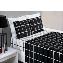 Jogo de cama king roupa de cama casal king lençol estampado geométrico jogo de lençol kit 04 peças