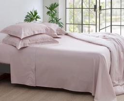 Jogo de Cama King Satinée 300 Fios Rose Parisi Kacyumara