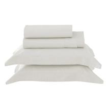 Jogo de Cama King Satinee Percal 300 Fios 04 Peças Kacyumara - Off White