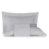 Jogo de Cama King Size Algodão 180 Fios 4 Pçs Estampa Casual