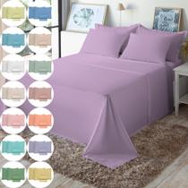 Jogo de Cama King Size Liso 130 Fios Fiori