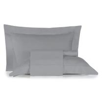 Jogo de Cama King Size Liso 300 Fios Nova América