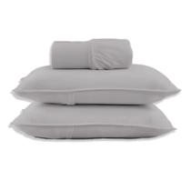 Jogo de Cama - King Size - Malha - 3 Peças - 100% Algodão - Bege - SBX Jogo de Cama - King Size - Malha - 3 Peças - 100% Algodão - Bege - SBX